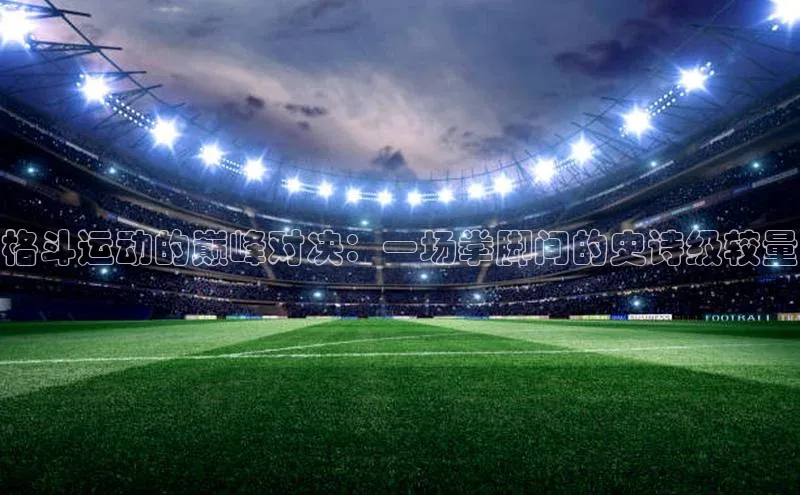 格斗运动的巅峰对决：一场拳脚间的史诗级较量